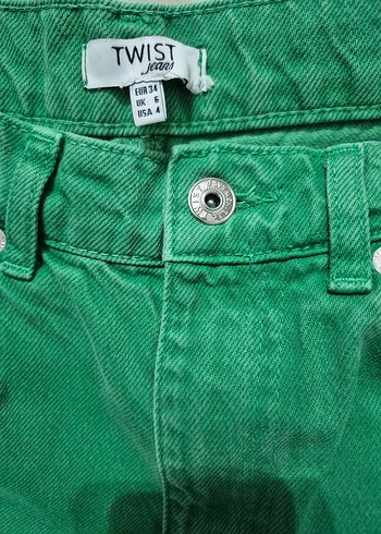 Twist Canli Yesil Twist Jean Pantolon