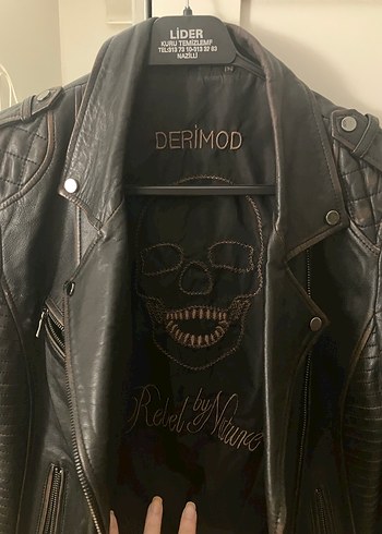 Kuru kafa işlemeli 
Kadın Deri Ceket - Derimod - Görsel 2