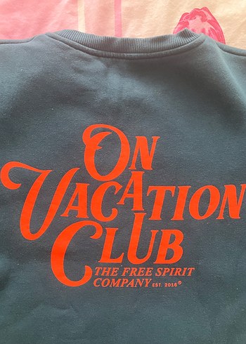 On vacation club petrol yeşili sweatshirt - Görsel 4