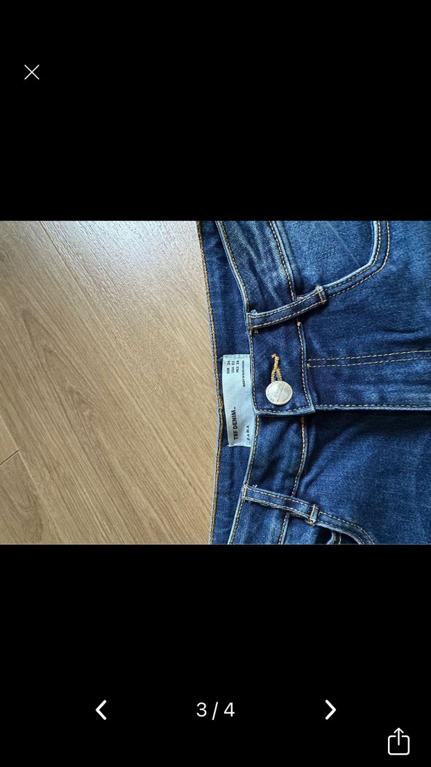 Mavi Mini Denim Şort - Görsel 3