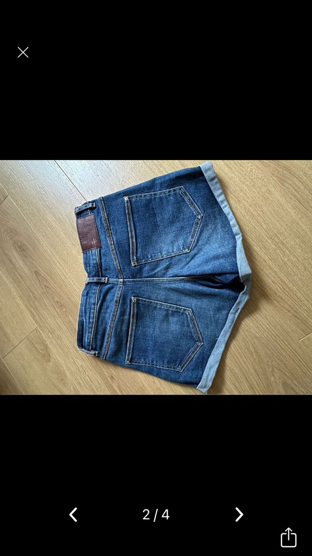 Mavi Mini Denim Şort - Görsel 2