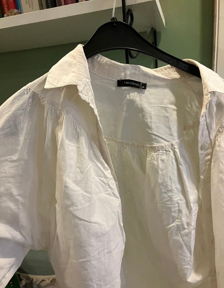 Krem Bohem Kadın Gömlek - Görsel 3