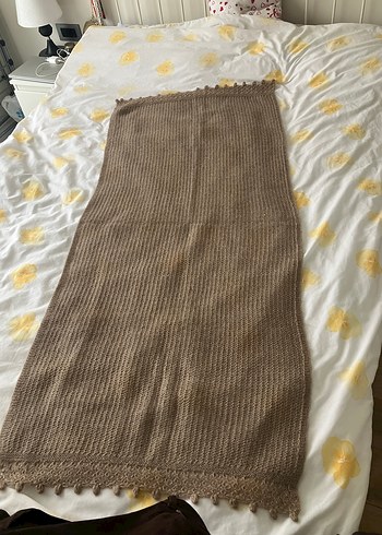 Bej Örgü Kadın Şal - Görsel 3