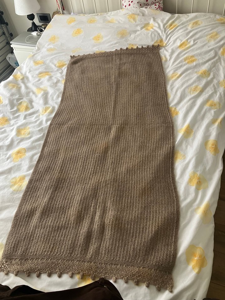 Bej Örgü Kadın Şal - Görsel 3
