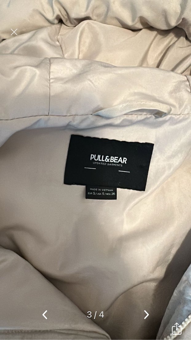 Bej Kadın Kışlık Kapüşonlu Mont - Görsel 3