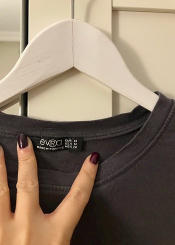 Siyah Nature Baskılı Kadın Tişört - Görsel 3