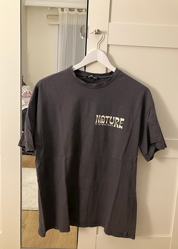 Siyah Nature Baskılı Kadın Tişört - Görsel 5