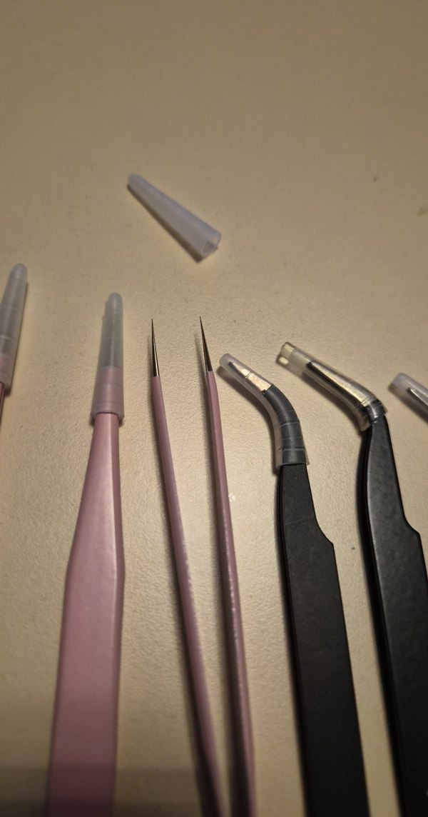 Pembe ve Siyah Kirpik Cımbız Seti - Görsel 3