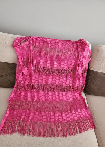 Pembe Bohem Tarzı Kadın Pareo - Görsel 6