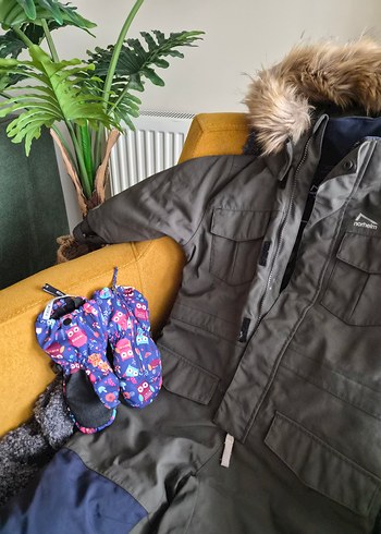 Kürk Detaylı Erkek Bebek Kışlık Tulumu - Görsel 8