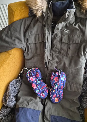 Kürk Detaylı Erkek Bebek Kışlık Tulumu - Görsel 2