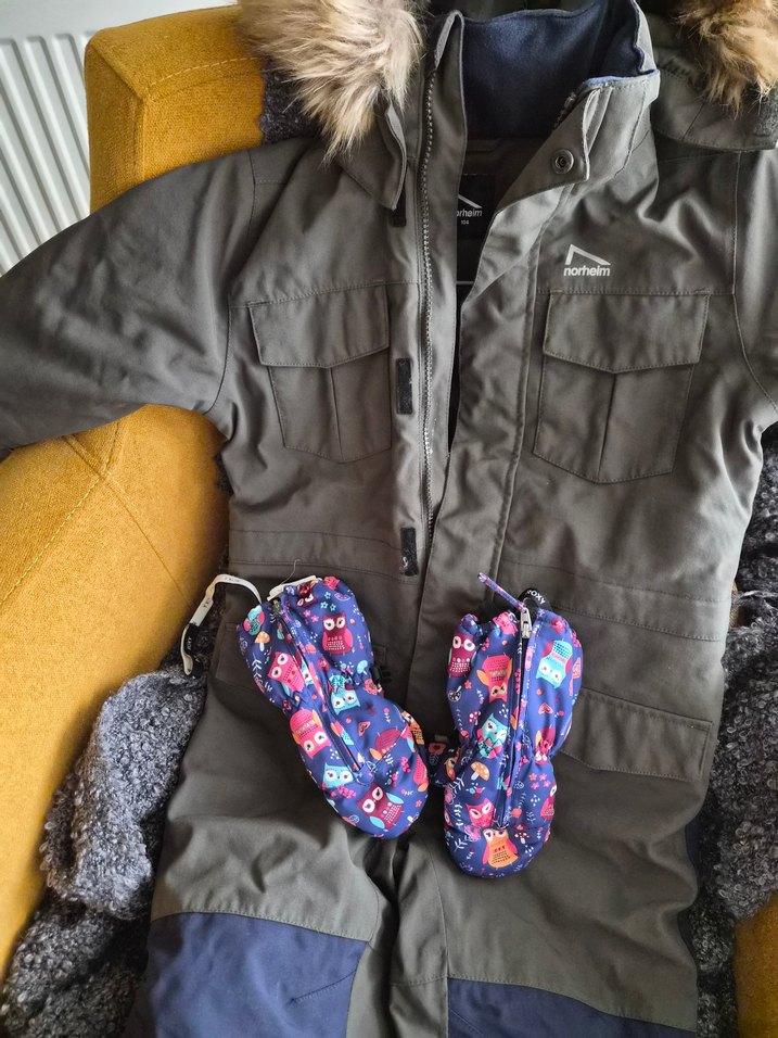 Kürk Detaylı Erkek Bebek Kışlık Tulumu - Görsel 2