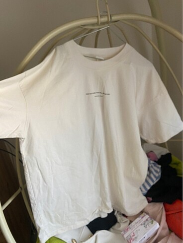 H&M Krem elbise