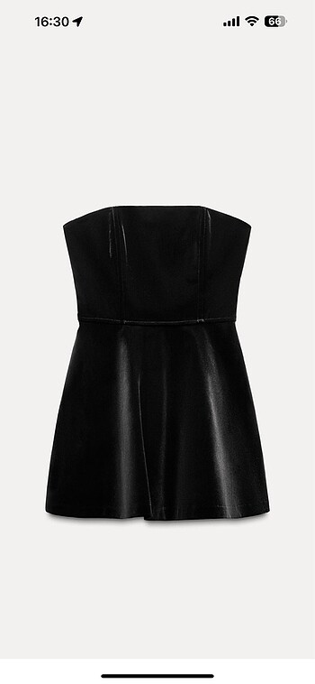 Zara Kadife tulum elbise