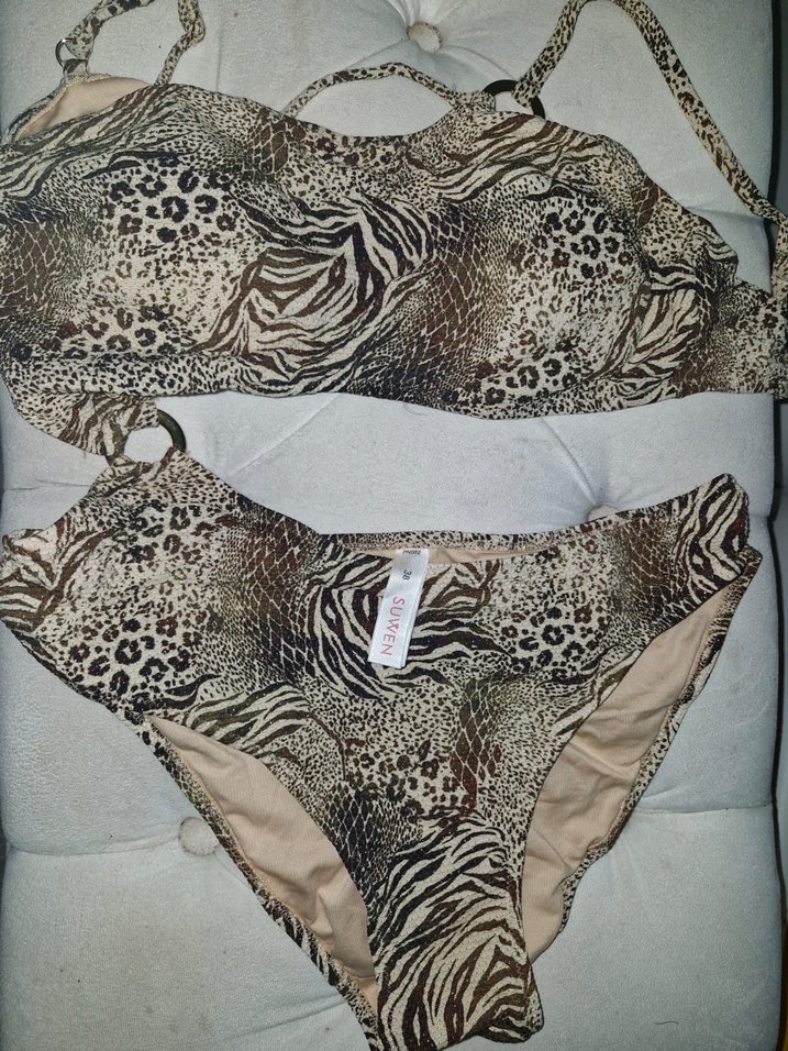 Yilan desenli mayokini - Görsel 2