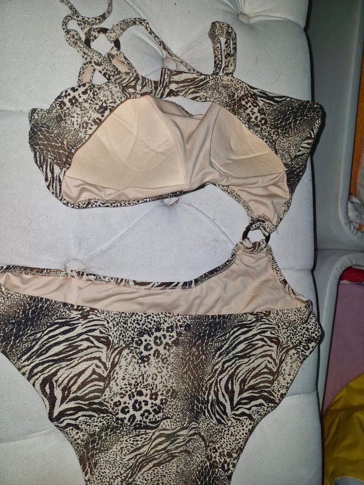 Yilan desenli mayokini - Görsel 3