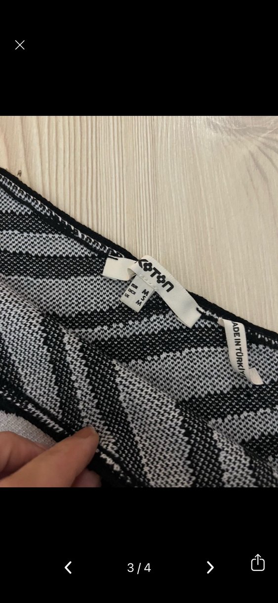 Zebra Desenli Kısa Kesim Kadın Bluz - Görsel 3