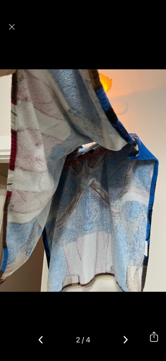 Kapüşonlu Erkek Çocuk Havlu Bornoz - Mavi - Görsel 3