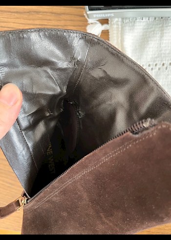 37 Beden Kahverengi Süet Stiletto Topuklu Kadın Bot