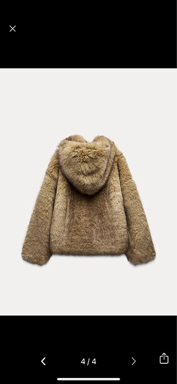 Zara Zara peluş kürk