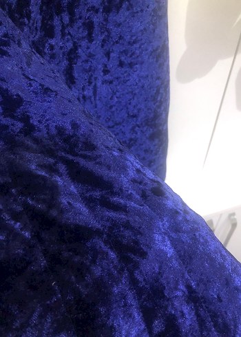 44 Beden Parlak Lacivert Kadın Uzun Fermuarlı Yelek