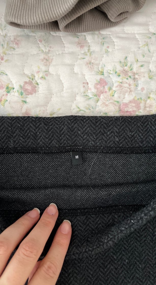 Gri Midi Kadın Mini Etek - Görsel 2