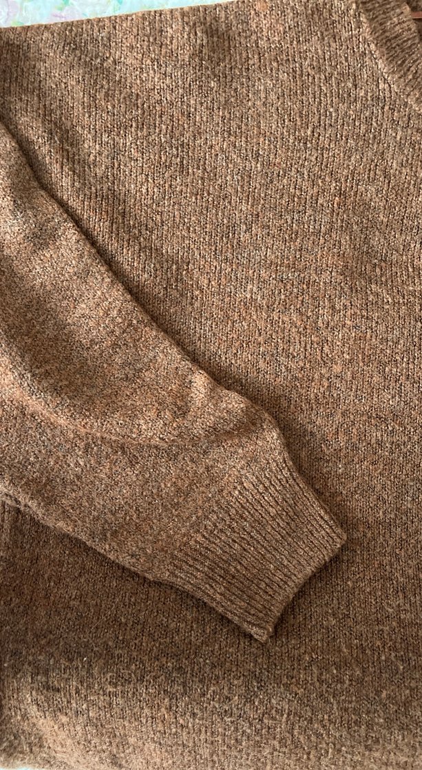 Kadın Kahverengi Örgü Kazak - Görsel 3