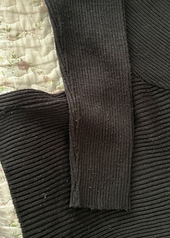 Fermuarlı Siyah Kadın Triko Kazak - Görsel 3