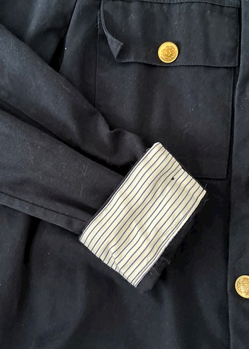 Erkek Lacivert Denim Gömlek - Görsel 2