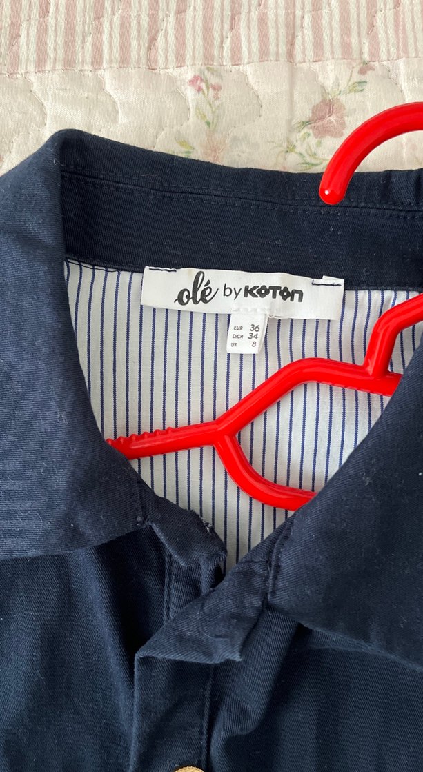 Erkek Lacivert Denim Gömlek - Görsel 3