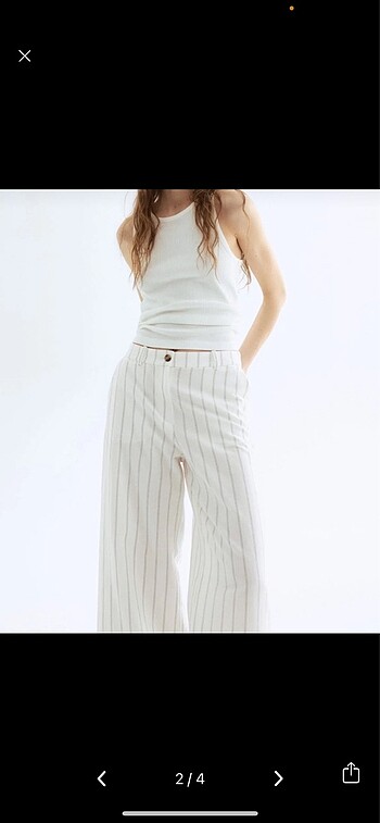 H&M Hm keten pantolon