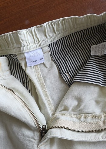 13-14 yaş Zara keten şort - Görsel 2