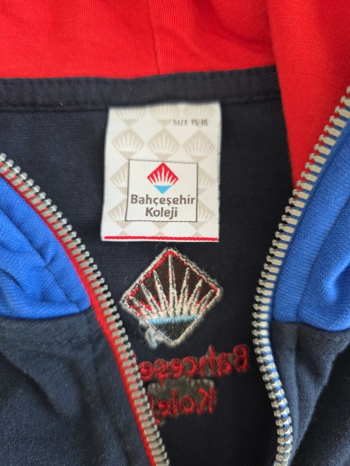 Bahçeşehir koleji 15-16 yaş  Kapüşonlu Fermuarlı Sweatshirt - Görsel 3