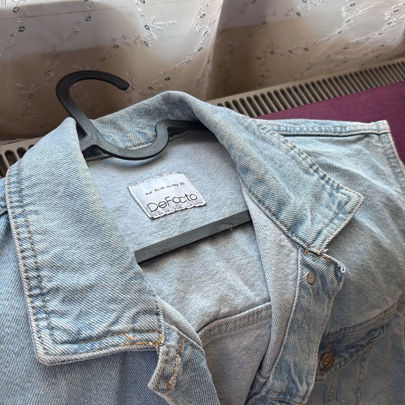 DeFacto Açık Mavi Denim Ceket — görsel 3/8