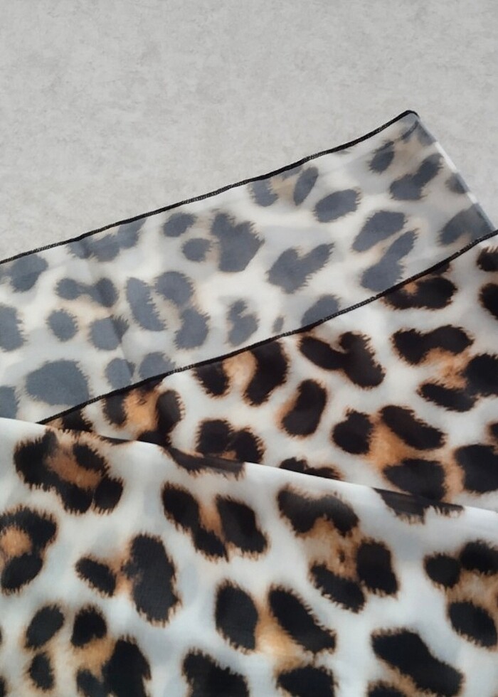 Pareo şifon leopar - Görsel 2
