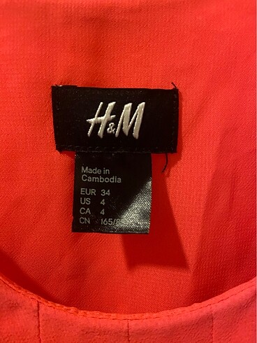 m Beden H&M yazlık elbise