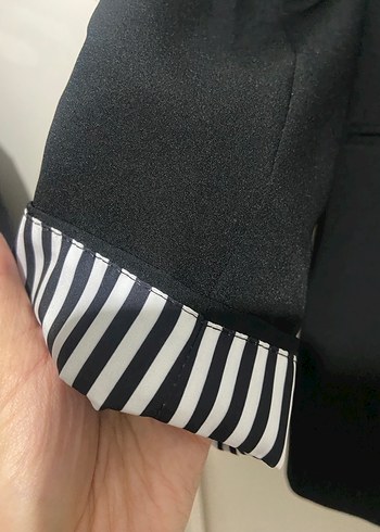 s Beden siyah Renk Düğmeli Siyah Kadın Blazer Ceket