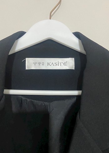 s Beden Düğmeli Siyah Kadın Blazer Ceket