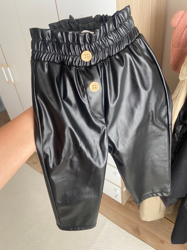 deri pantolon kiz bebek - Görsel 4