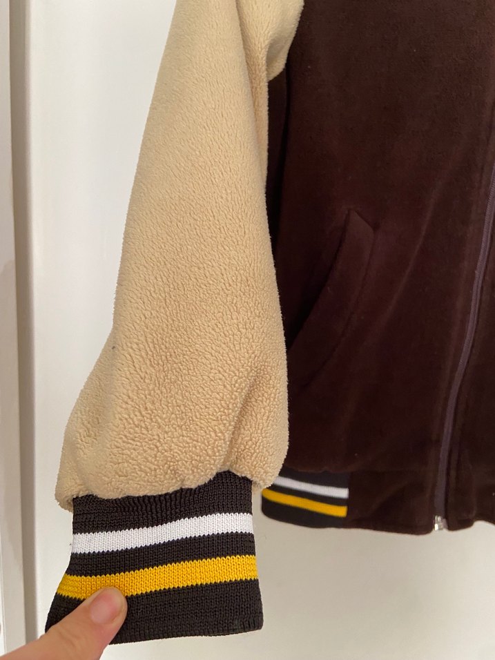 Kahverengi Çocuk kolej ceket - Görsel 3