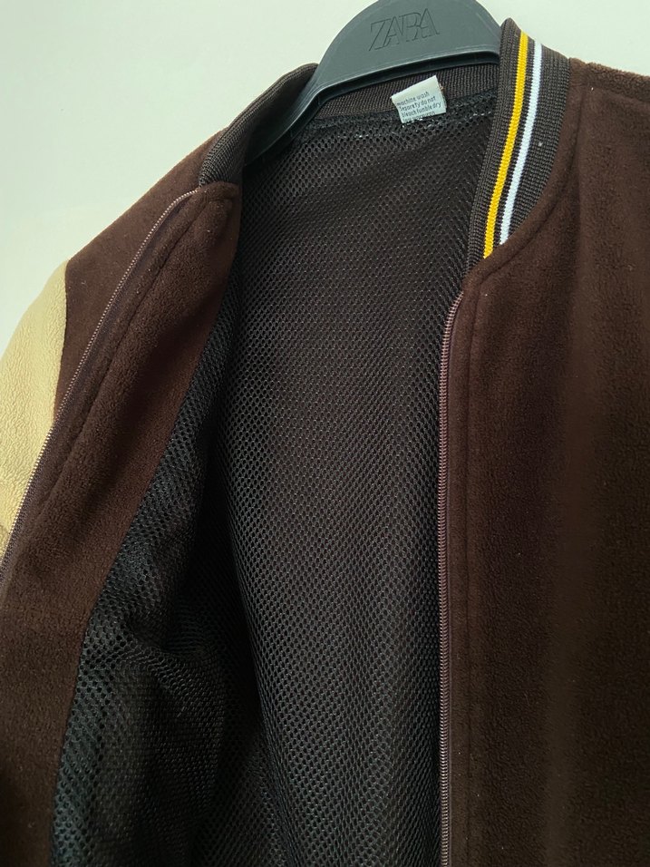 Kahverengi Çocuk kolej ceket - Görsel 4