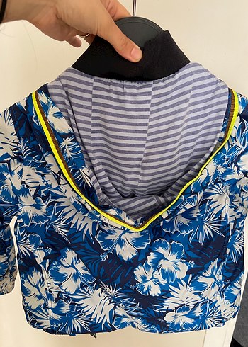 Erkek Çocuk Renkli Baskılı Fermuarlı Yağmurluk - Görsel 5