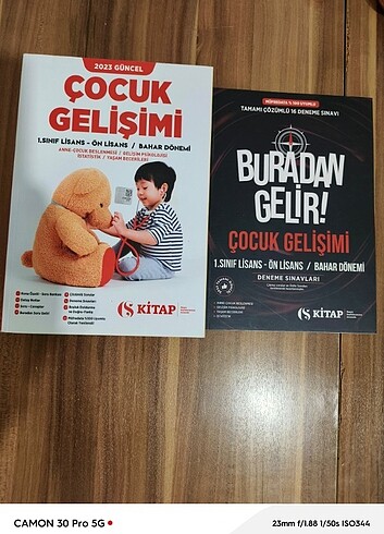 Çocuk gelişimi 1. Sınıf bahar 