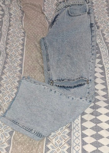 Love Moschino Acik Mavi Rahat Kesim Jean