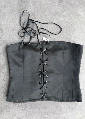 Beymen Studio Siyah Straplez Korse Top