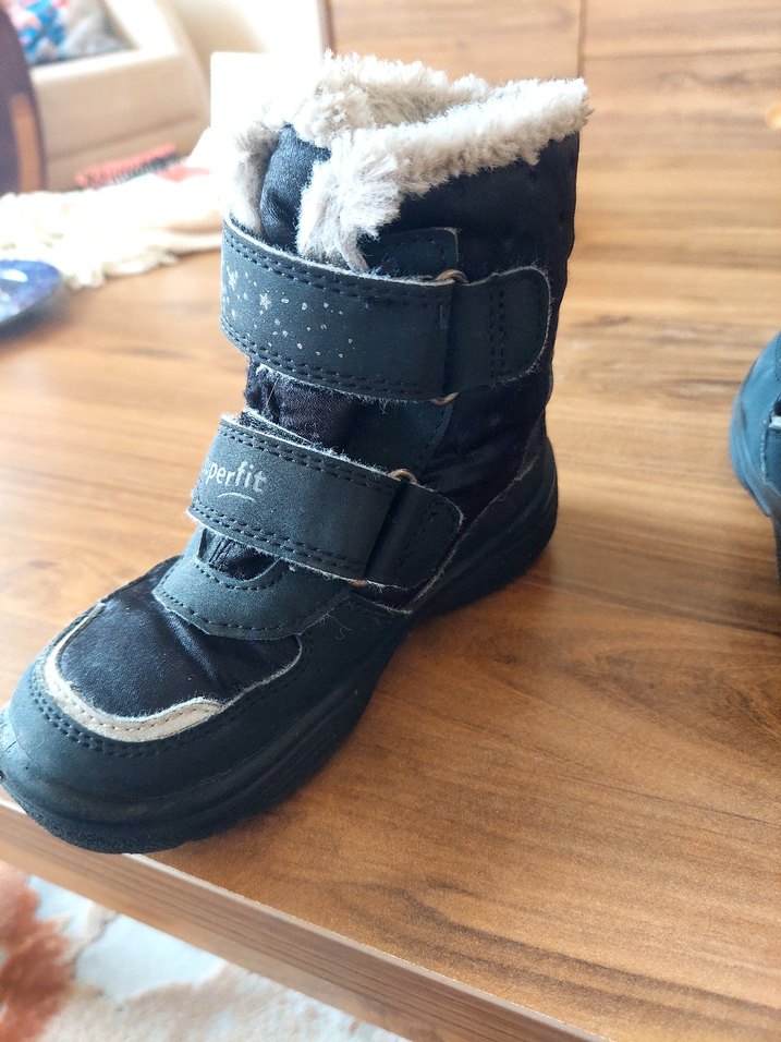 Çocuklar için Mavi Gri Süperfit Lastikli Botlar - Görsel 4