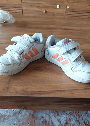 Kız Çocuk Beyaz Adidas Spor Ayakkabı - Görsel 4