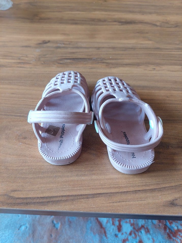 Kız Çocuk Bej Tokalı Sandalet - Görsel 4