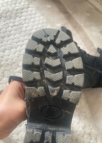 Kızlar İçin Siyah Deri Gotik Yılan Desenli Bot - Görsel 5