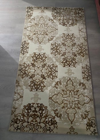 Beden Flora Soyut Desenli bej & Kahverengi Halı 80-150